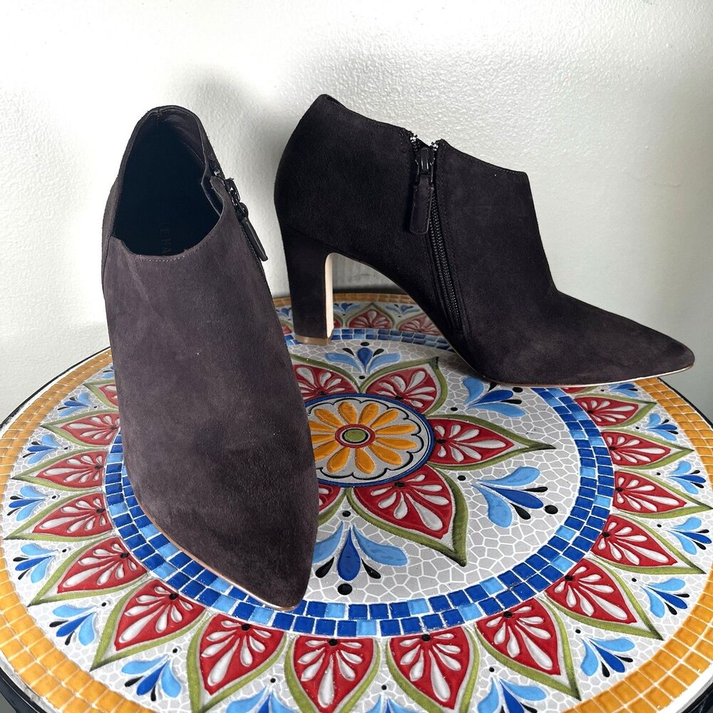 Cole Haan Grand 360 Vestry Womens Sz 10B Brown Suede Leather Booties w24888